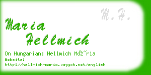 maria hellmich business card